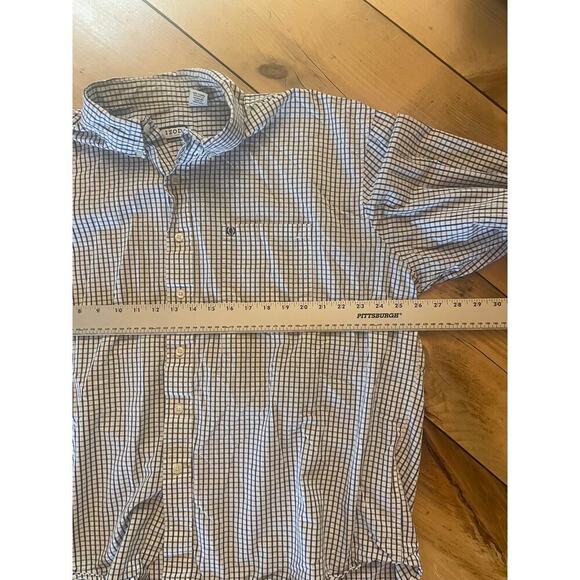 Izod Men's Plaid Button Down Long Sleeve Shirt. Blue/White. Size XXL - Picture 6 of 7